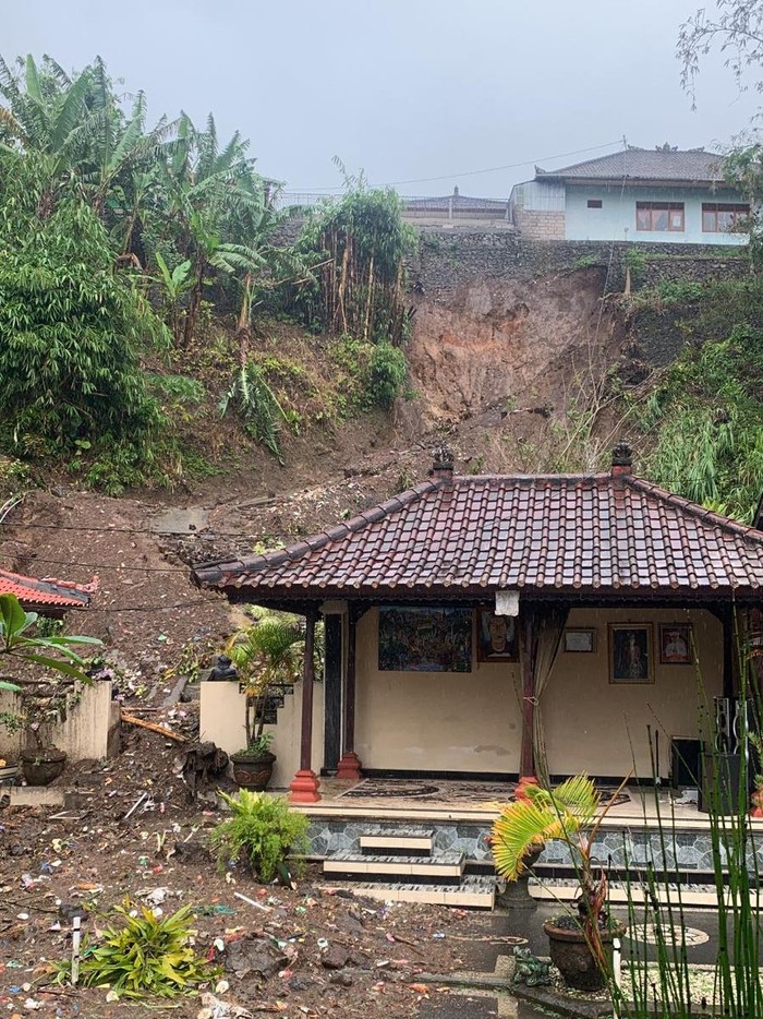 Hujan lebat disertai angin kencang terjadi di wilayah Kabupaten Tabanan, Jumat (1/11/2024). Hujan angin tersebut menyebabkan tujuh pohon tumbang hingga satu kejadian tanah longsor.