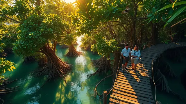 togoenlutte.org, Jakarta Hutan mangrove merupakan ekosistem unik yang tumbuh di wilayah pesisir tropis dan subtropis. Vegetasi bakau ini memiliki peran vital dalam menjaga keseimbangan lingkungan pesisir dan memberikan